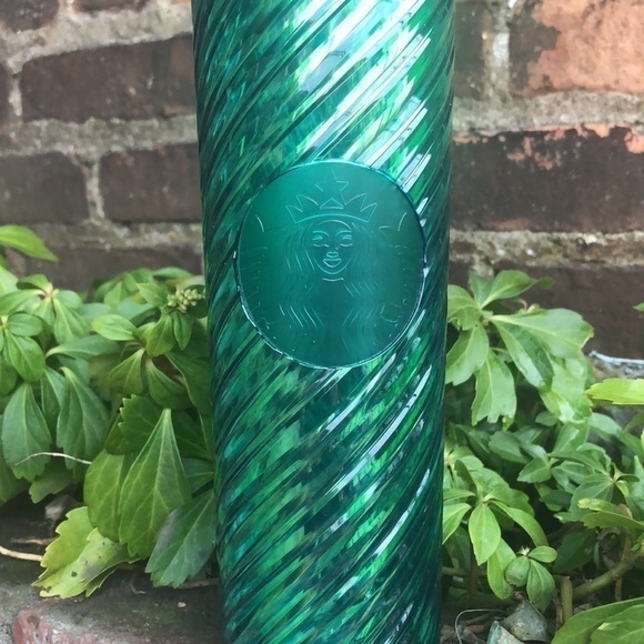 Starbucks New Green Swirl Textured Twist Tumbler Holiday 2022 Gift Grande - Picture 7 of 11